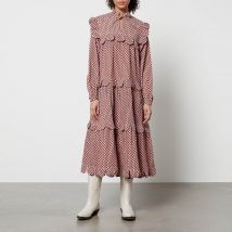 Stella Nova Loan Gingham Cotton Midi Dress - DK 40/UK 14