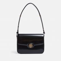 Tory Burch Robinson Spazzolato Convertible Leather Shoulder Bag