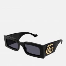 Gucci Oversized Rectangular Acetate Sunglasses - Black