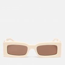 Gucci Oversized Acetate Rectangular-Frame Sunglasses