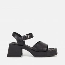 Vagabond Hennie Leather Heeled Platform Sandals - UK 5