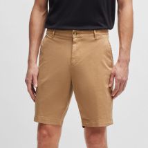 BOSS Black Slice Cotton-Blend Twill Smart Shorts - XS