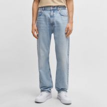 HUGO Blue Nate Mid-Rise Baggy Denim Jeans - W32/L32