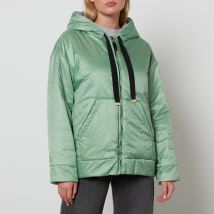 Max Mara The Cube Greenbox Hooded Quilted Shell Jacket - UK 10