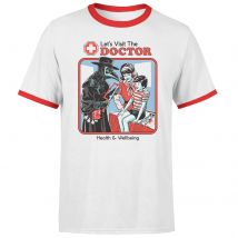 Let's Visit The Doctor Men's Ringer T-Shirt - White/Red - M - White Red