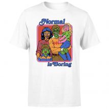 Steven Rhodes Normal Is Boring Unisex T-Shirt - White - S - Weiß