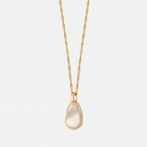 Daisy London Isla Mother of Pearl 18-Karat Gold-Plated Necklace