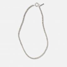 Pearl Octopuss.y Skinny Silver-Plated Crystal Necklace