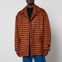 Marni Striped Brushed-Knit Coat - IT 48/M