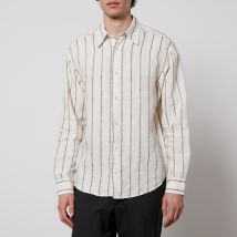 NN.07 Quinsy Striped Cotton-Canvas Shirt - L