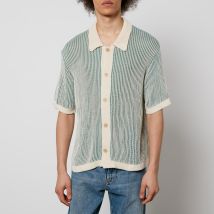 Corridor Plated Open-Knit Cotton Shirt - XL