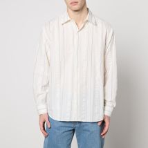mfpen Generous Puckered Pinstriped Recycled Cotton Shirt - XL