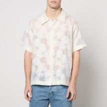 mfpen Holiday Cotton-Blend Floral-Jacquard Shirt - L