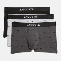 Lacoste 3 Pack Cotton Logo Boxer Trunks - M