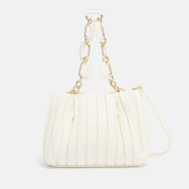 Dune London Dinidominie Small Pleated Faux Leather Tote Bag