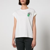 Essentiel Antwerp Faustina Embroidered Organic Cotton-Jersey T-Shirt - M