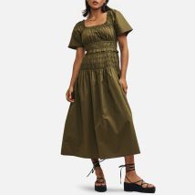 Nobody's Child Cassandra Organic Cotton-Poplin Midaxi Dress - UK 12
