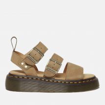 Dr. Martens Women's Gryphon Quad Leather Sandals - Savannah Tan - UK 7