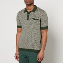 Percival Casa Martini Cotton-Jacquard Polo Shirt - XXL