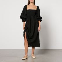 Sleeper Atlanta Rosette Linen Dress - M