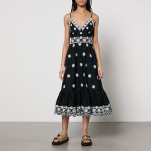 Sea New York Elysse Embroidered Cotton-Poplin Dress - US 4/UK 8
