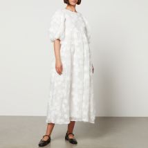 Sister Jane Dream Hazelnut Floral-Jacquard Midi Dress - L/UK 14