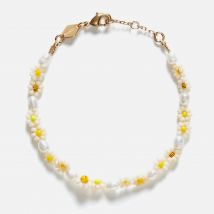 Anni Lu Women's Daisy Flower Bracelet - White