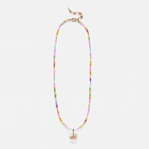 Anni Lu Hearty Eldorado Faux Opal and 18-Karat Gold Plated Bead Necklace