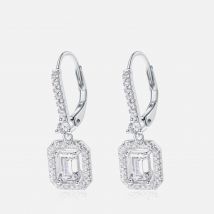 Carat London Moxie Borderset Sterling Silver Drop Earrings