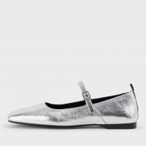 Vagabond Delia Leather Mary-Jane Flats - UK 6