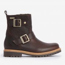 Barbour Women's Bramble Waterproof Leather Biker Boots - UK 4
