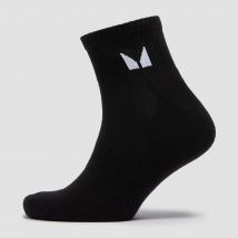 MP Unisex Ankle Socks (3 Pack) - Black - UK 9-11