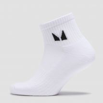 MP Unisex Ankle Socks (3 Pack) - White - UK 9-11