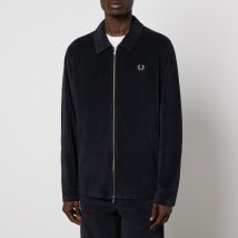 Fred Perry Logo-Embroidered Cotton-Terry Overshirt - L
