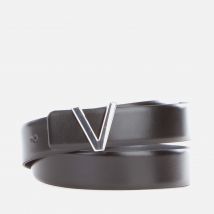 Valentino Dario Leather Logo Plaque Belt - XL
