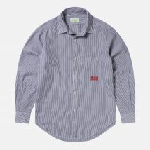 ARIES Striped Cotton-Poplin Shirt - M