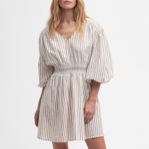 Barbour Ella Striped Cotton-Blend Dress - UK 8