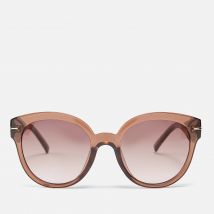 Le Specs Capacious Acetate Round-Frame Sunglasses