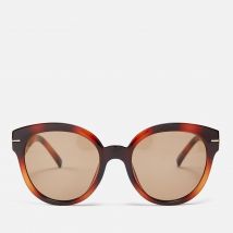 Le Specs Capacious Acetate Round-Frame Sunglasses