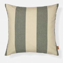 Ferm Living Strand Outdoor Cushion - Dark Lichen/Parchment