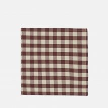 Ferm Living Bothy Check Napkins - Set of 4 - Cinnamon/Grey Green