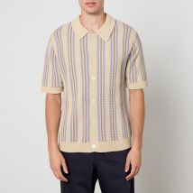 NN.07 Jackie Cotton Knit Polo Cardigan - L