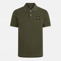 Belstaff Double Tipped Cotton-Piqué Polo Shirt - S