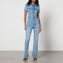 Good American Fit For Success Bootcut Denim Jumpsuit - L