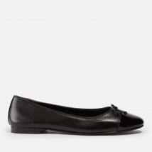 Tory Burch Women's Cap-Toe Leather Ballet Flats - UK 3.5