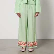 Kitri Agatha Printed Lyocell-Blend Trousers - UK 8
