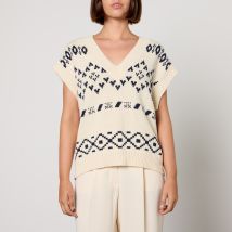 Weekend Max Mara Todi Cotton-Blend Knit Vest - L