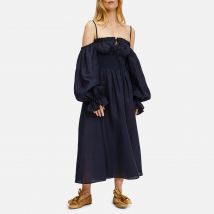 Sleeper Cancan Linen Maxi Dress