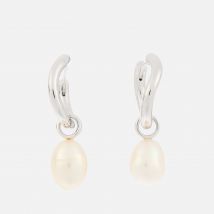 Astrid & Miyu Serenity Sterling Silver Hoop Earrings