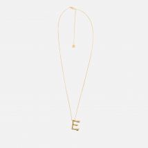Astrid & Miyu Initial Bold 18K Gold-Plated Necklace